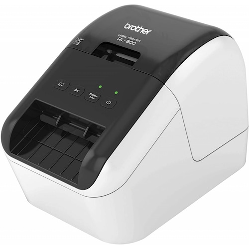 Impresora Para Etiquetas Brother QL-800, Termica Con Cortador Usb 2.0, Color Negro/Gris