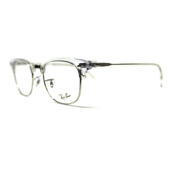 Ray Ban Oftalmico Rb5154 2001 Clubmaster Plata Transparente