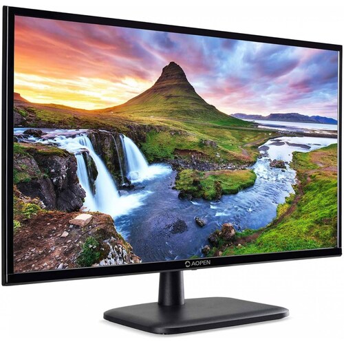 Monitor Aopen 22CV1Q BI 21.5 Pulgadas diagonal, Full HD, 1xVga, 1xHDMI, Plana, Color Negro, 75 Hz, 5 ms (UM.WC1AA.004)