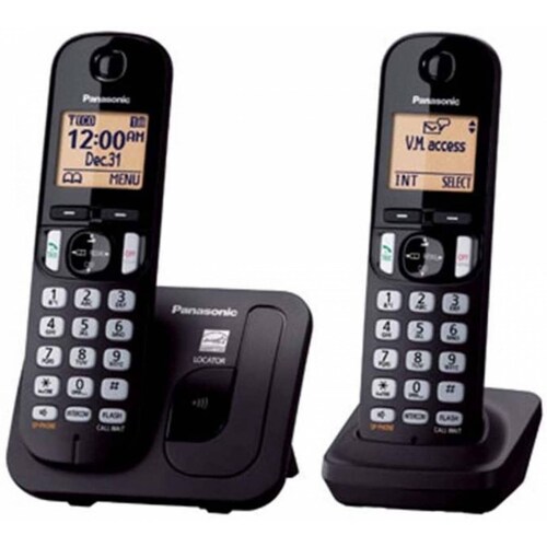 TELEFONO PANASONIC INALAMBRICO P.LCD 1.6 + 1 AURI NEGRO(KX-TGC212MEB)