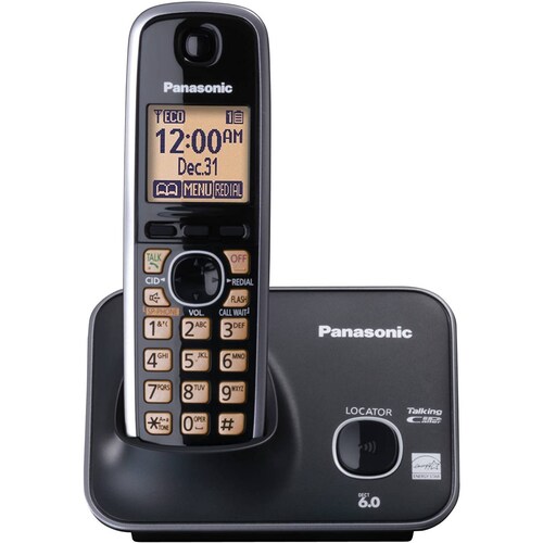 TELEFONO PANASONIC INALAM P. LCD 1.8" EXP 6 LINEAS NEGRO(KX-TG4111MEB)