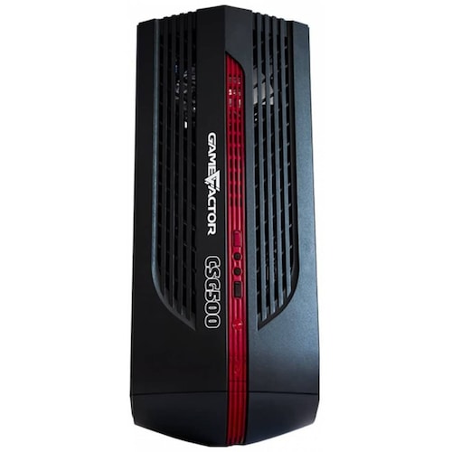 GABINETE GAME FACTOR CSG500 ROJO mATX USB 3.0,1 VENT 120MM S/FTE