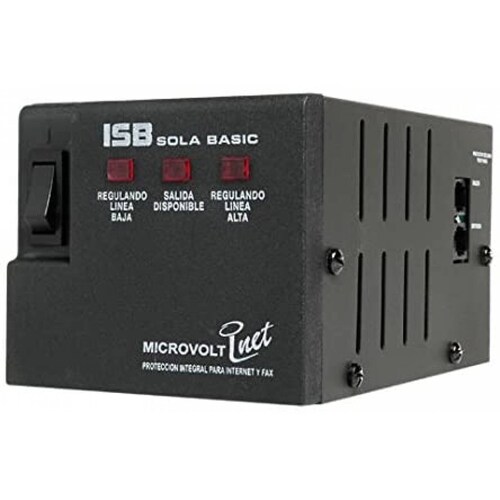 REGULADOR SOLA BASIC DN-21-122 INET 1200VA/1200W/4 CONT/METAL/P. VENTA
