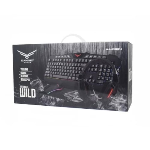 Kit GAMER 4 en 1 Naceb Technology NA-0934 - USB, Juego, 1000 DPI
