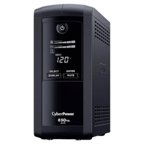 No-Break CyberPower CP850AVRLCD - 850 VA, 510 W, 8 h, Hogar y Oficina