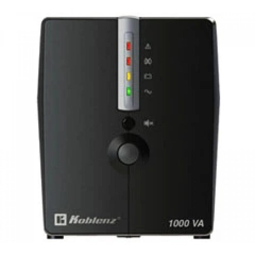 No-Break KOBLENZ 10017 USB/R - 1000 VA, 500 W, 1 h, Negro, Hogar y Oficina