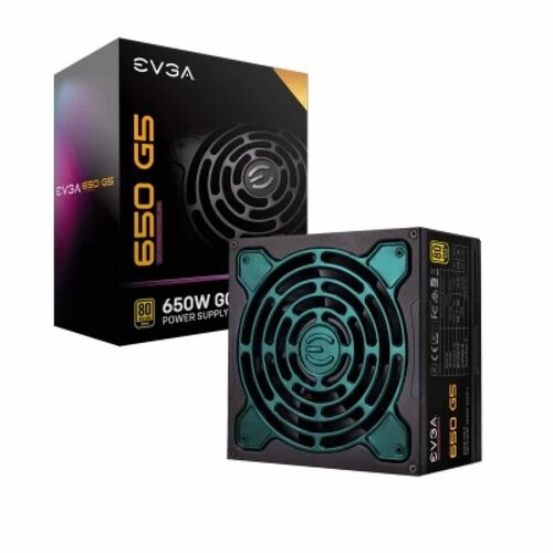Fuente de Poder EVGA 220-G5-0650-X1 - 900 W, Negro
