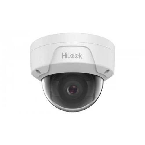Camara de Vigilancia Hilook Tipo Domo 4MP, Metalica, Exterior, Lente 2.8mm, 30m IR EXIR, H.265+, IP67, (IPC-D141H)