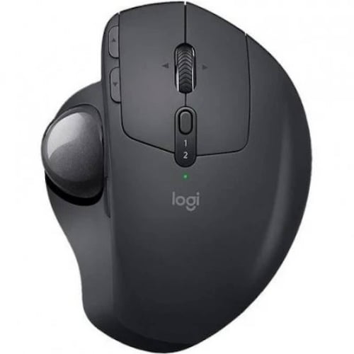 Ratón Logitech MX Ergo, Óptico, Bluetooth, Resolución 380 DPI, mano derecha, Color Negro, Alcance 10 m