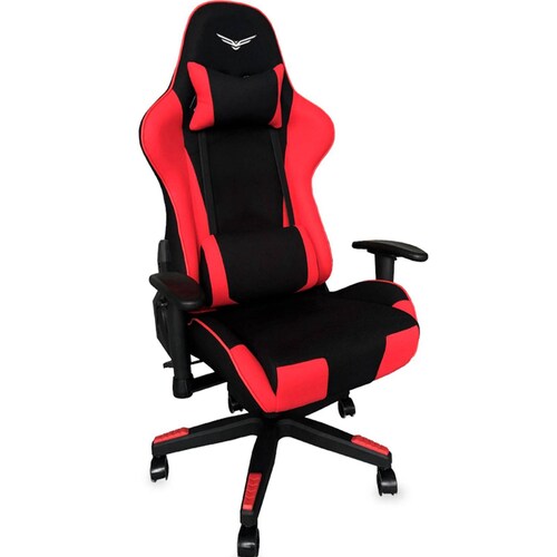 Naceb Silla Gamer Falcon, hasta 140Kg, Negro/Rojo