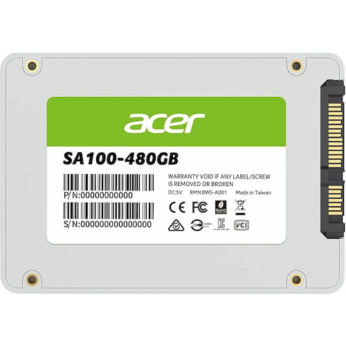 UNIDAD SSD ACER SA100 480GB SATA 2.5 560MBS (BL.9BWWA.103)