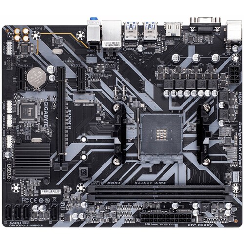 Tarjeta Madre Gigabyte B450M H Socket AM4 Ryzen 3000 2xDDR4 4XSATA III 4xUSB 3.0 2xUSB 2.0 1xHDMI 1xVga