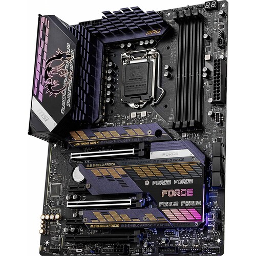 Tarjeta Madre MSI MPG Z590 GAMING FORCE Skt 1200 Intel 11th Gen 2x PCIe 4.0 4x DIMM DDR4 2x PCIe 3.0 6x SATA 8x USB 2.0 4x USB 3.2 Gen 2