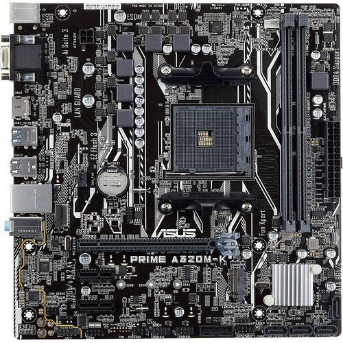 Tarjeta Madre ASUS PRIME A320M-K - DDR4-SDRAM 32 GB AMD Socket AM4 Micro ATX
