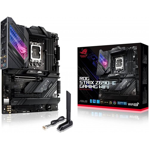 Tarjeta Madre ASUS ROG STRIX Z690-E GAMING WIFI LGA 1700 Intel Lan 2.5G WIFI 6E Triple M.2 4x DIMM DDR5 1x DisplayPort 1x HDMI 1X PCIe 5.0 x16