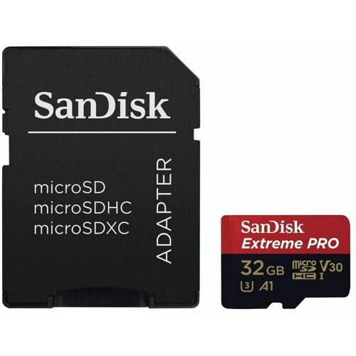 MEMORIA SANDISK MICRO SD EXTREME PRO 32GB V30 A1 SDSQXCG032GGN6MA