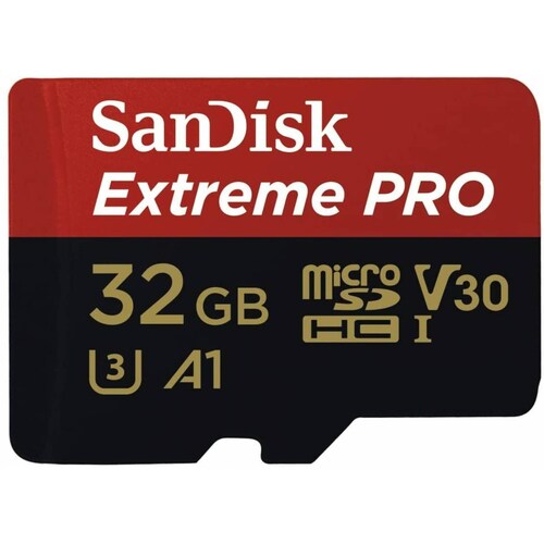 MEMORIA SANDISK MICRO SD EXTREME PRO 32GB V30 A1 SDSQXCG032GGN6MA