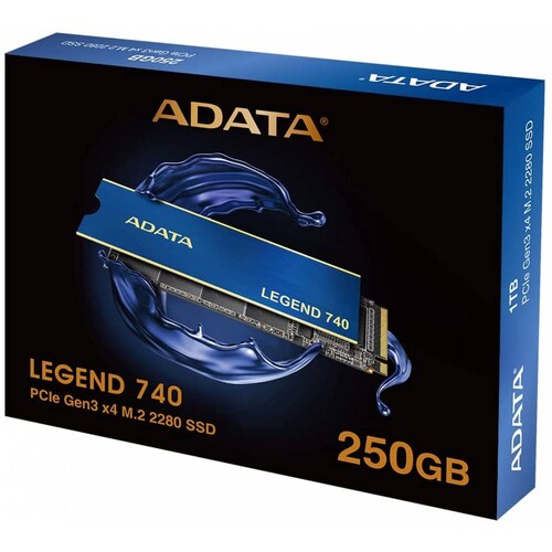 UNIDAD SSD M.2 ADATA LEGEND 740 PCIe G3 250 GB ALEG740250GCS