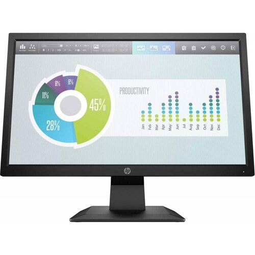HP P204V. LED 20 pulgadas. 5RD66AA#ABM. Resolucion 1600 x 800 Wide Screen 100 Vesa HDMI/VGA. Garantia: 3 años