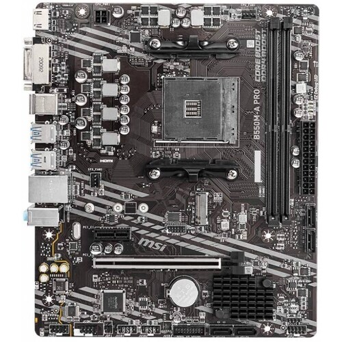 TARJETA MADRE MSI B550MA PRO SOC AM4 mATX DDR4 HDMI DVI PCIE M.2