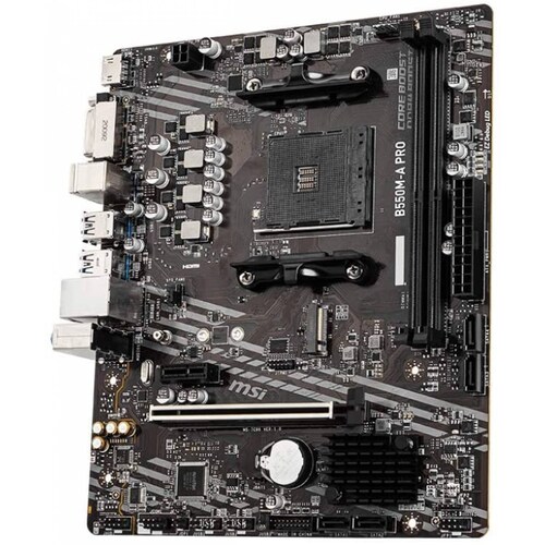 TARJETA MADRE MSI B550MA PRO SOC AM4 mATX DDR4 HDMI DVI PCIE M.2