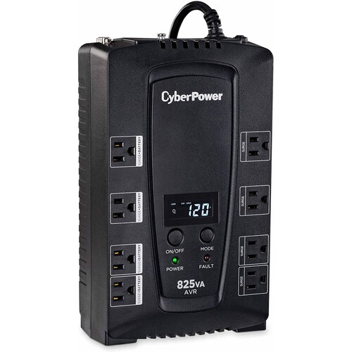No-Break CyberPower CP825AVRLCD - 825 VA, 450 W, 8 h, Hogar y Oficina