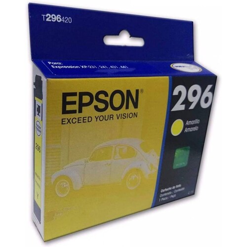 Cartucho EPSON T296420-AL - Amarillo, Epson, Inyección de tinta, Caja