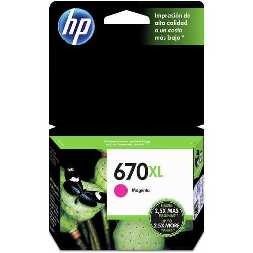 CARTUCHO HP 670XL MAGENTA PARA 4615/3525/4625/5525 (CZ119AL)