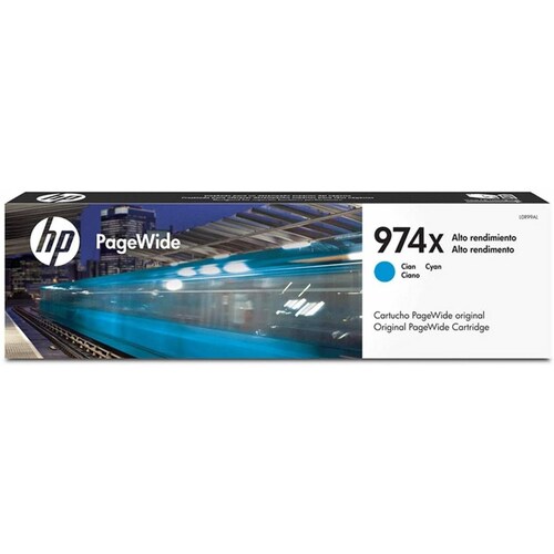 CARTUCHO TINTA HP PAGEWIDE CYAN 974X (L0R99AL)