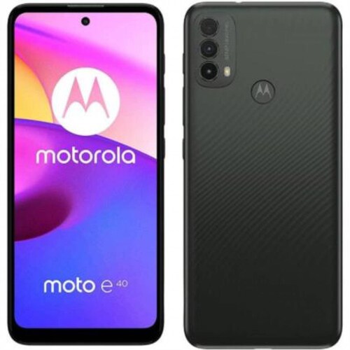 Smartphone Motorola E40 6.5" 64GB/4GB Camara 48MP+2MP+2MP/8MP Unisoc Android 11 Color Gris