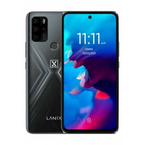 Celular  LANIX Alpha 5V - 6.67 Pulgadas, MediaTek Helio G80 MT6769V, 4GB, Negro, AndroidTM 11 GO Edition