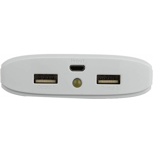 Cargador Portatil (power bank) ADATA P20000D, 20000mAh, 2 Salidas 5V 2.1A, Display Digital, Color Blanco (AP20000D-DGT-5V-CWH)