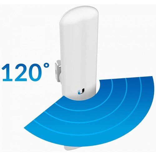 Access Point Sectorial Ubiquiti Networks LAP-120 Potencia 16 dBi, Banda 5 GHz, Antena Sectorial 120 grados, MIMO