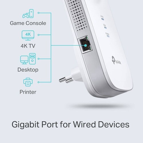 Extensor de rango Dual Band TP-LINK RE450 - 1, 3, Color blanco