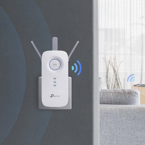 Extensor de rango Dual Band TP-LINK RE450 - 1, 3, Color blanco
