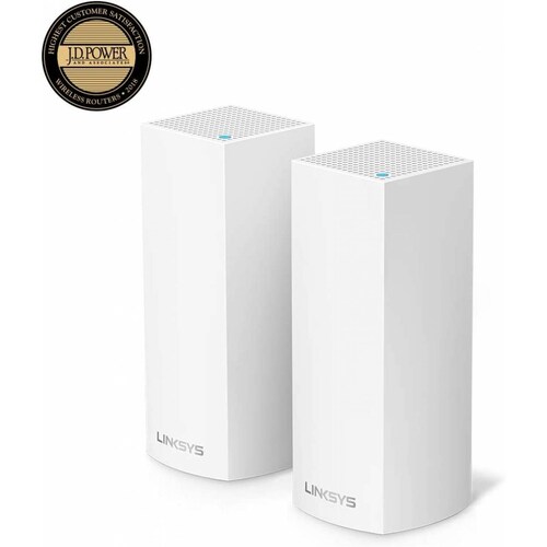 LINKSYS VELOP WIFI EN MALLA/ROUTER/ACC/AC4400/TRI-BANDA/2PZAS WHW0302