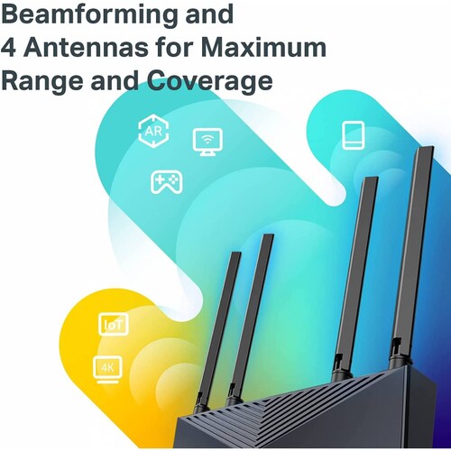 ROUTER WI-FI 6/ DUAL COR CPU MUMIMO 1USB3.0 4 ANTS/ ARCHER AX50