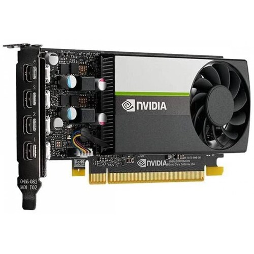 Tarjeta de Video PNY Quadro NVIDIA T600, 640 Nucleos Cuda, 4GB GDDR6, 128 Bit, 160 GB/s, PCI-E x16, Bajo Perfil, (VCNT600-PB)