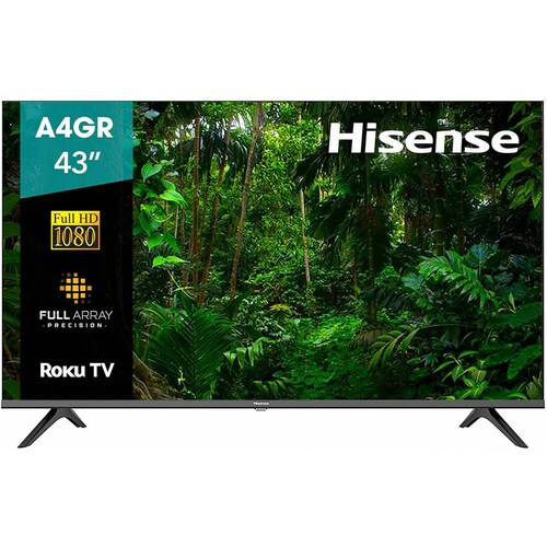 Televisor Hisense A4GR 43" FHD Smart TV Roku/Wi-Fi Control App Smartphone HDMI/USB