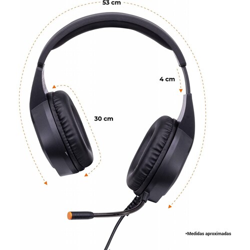 Audifonos IMMORTAL IMGHS - Negro, 3.5 mm, 2.2 m
