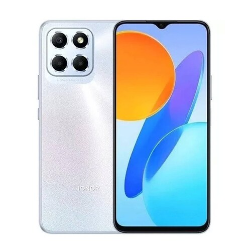 Smartphone Honor X6 6.5" 64GB/4GB Cámara 50MP+2MP+2MP/5MP Mediatek Android 12 Color Plata