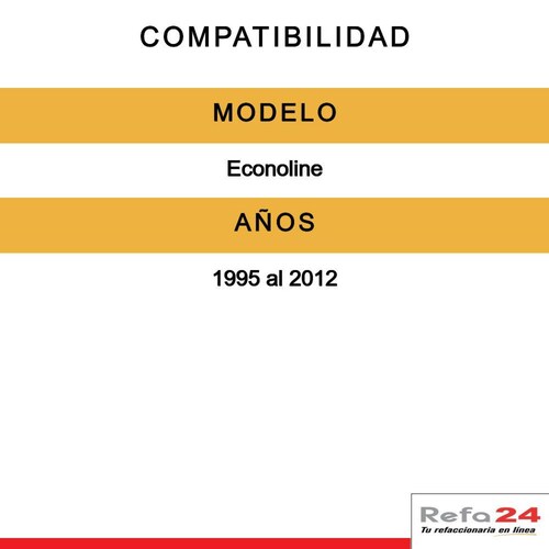 Par De Calaveras - Compatible Con Econoline 1995-2012 - Lado Der/Izq 