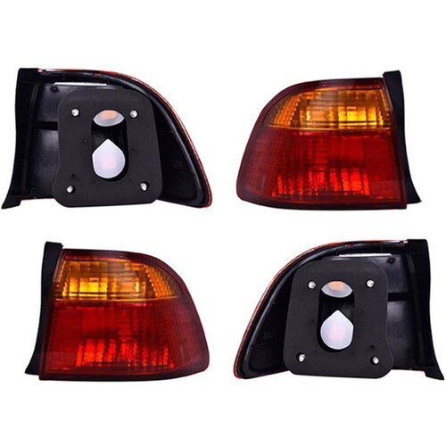 Par De Calaveras - Compatible Con Honda Civic 1999-2000 - 4 Puertas, Lado Der/Izq, Posición Ext 