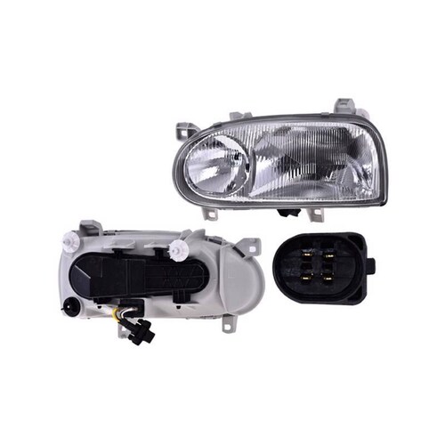 Faro Depo - Compatible Con Volkswagen Golf 1993-1999 - P/ Foco De Hal, Lado Izq 