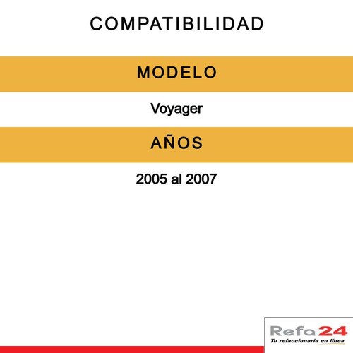 Faro Depo - Compatible Con Chrysler Voyager 2005-2007 - Lado Der 