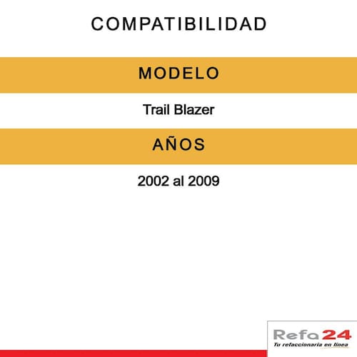 Faro Depo - Compatible Con Chevrolet Trail Blazer 2002-2009 - Lado Izq 