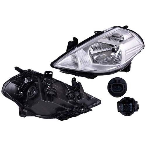 Faro Depo - Compatible Con Nissan Tiida 2007-2018 - P/ Foco De Hal, Lado Izq 