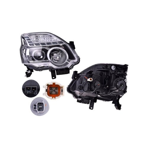 Faro Depo - Compatible Con Nissan X-Trail 2011-2014 - P/ Foco De Hal, Lado Der 