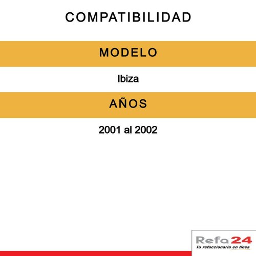 Faro Depo - Compatible Con Seat Ibiza 2001-2002 - Lado Der 
