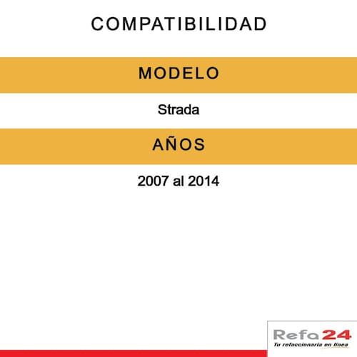 Faro Depo - Compatible Con Fiat Strada 2007-2014 - Fondo Cromado, Lado Izq 